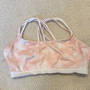 GAP Light Pink Tie-Dye Sports Bra